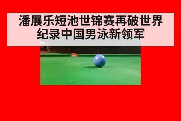 潘展乐短池世锦赛再破世界纪录中国男泳新领军